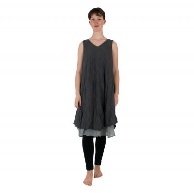 Šedé letní šaty Dahlia Grey | UNI