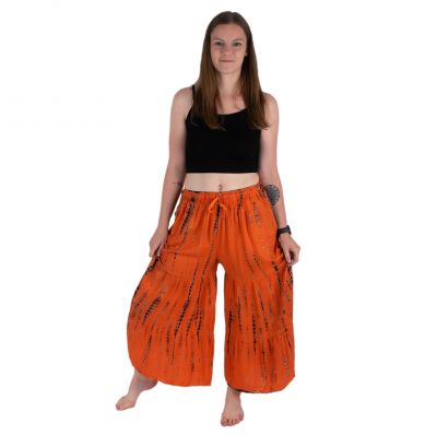 Batikovaná kalhotová sukně Yana Bright Orange | UNI