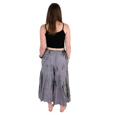 Batikovaná kalhotová sukně Yana Light Grey Thailand