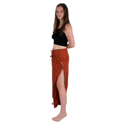 Batikované zavinovací kalhoty Bayani Orange Thailand