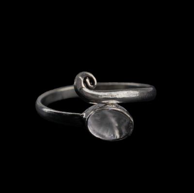 Prsten na nohu z německého stříbra s kamínkem Yasmine Měsíční kámen