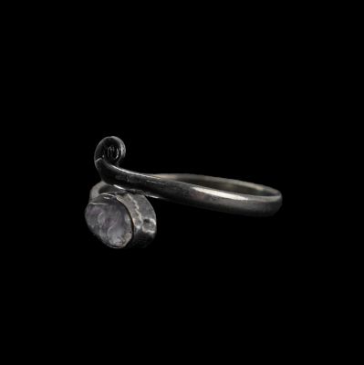 Prsten na nohu z německého stříbra s kamínkem Yasmine Měsíční kámen India