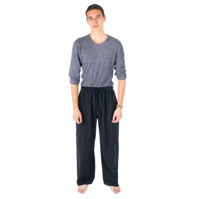 Černé pánské bavlněné kalhoty Taral Black | S/M, L/XL, XXL