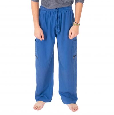 Modré pánské bavlněné kalhoty Taral Blue | S/M, L/XL, XXL