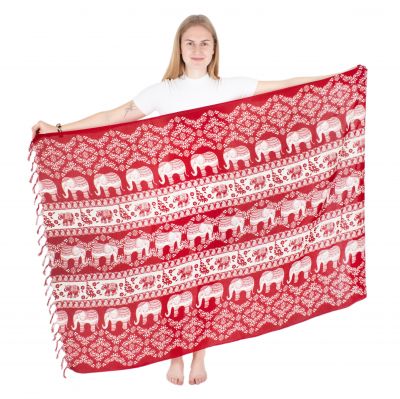 Sarong / pareo / plážový šátek Dramblys Red