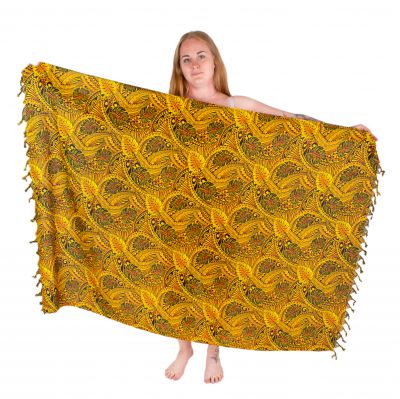 Sarong / pareo / plážový šátek Nyambura Yellow