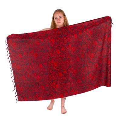 Sarong / pareo / plážový šátek Wangari Red