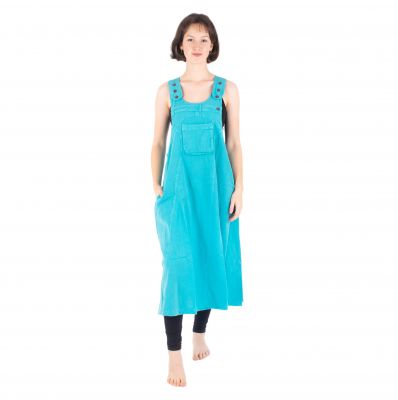 Bledě modré bavlněné šaty s laclem Jayleen Pale Blue | S/M, L/XL