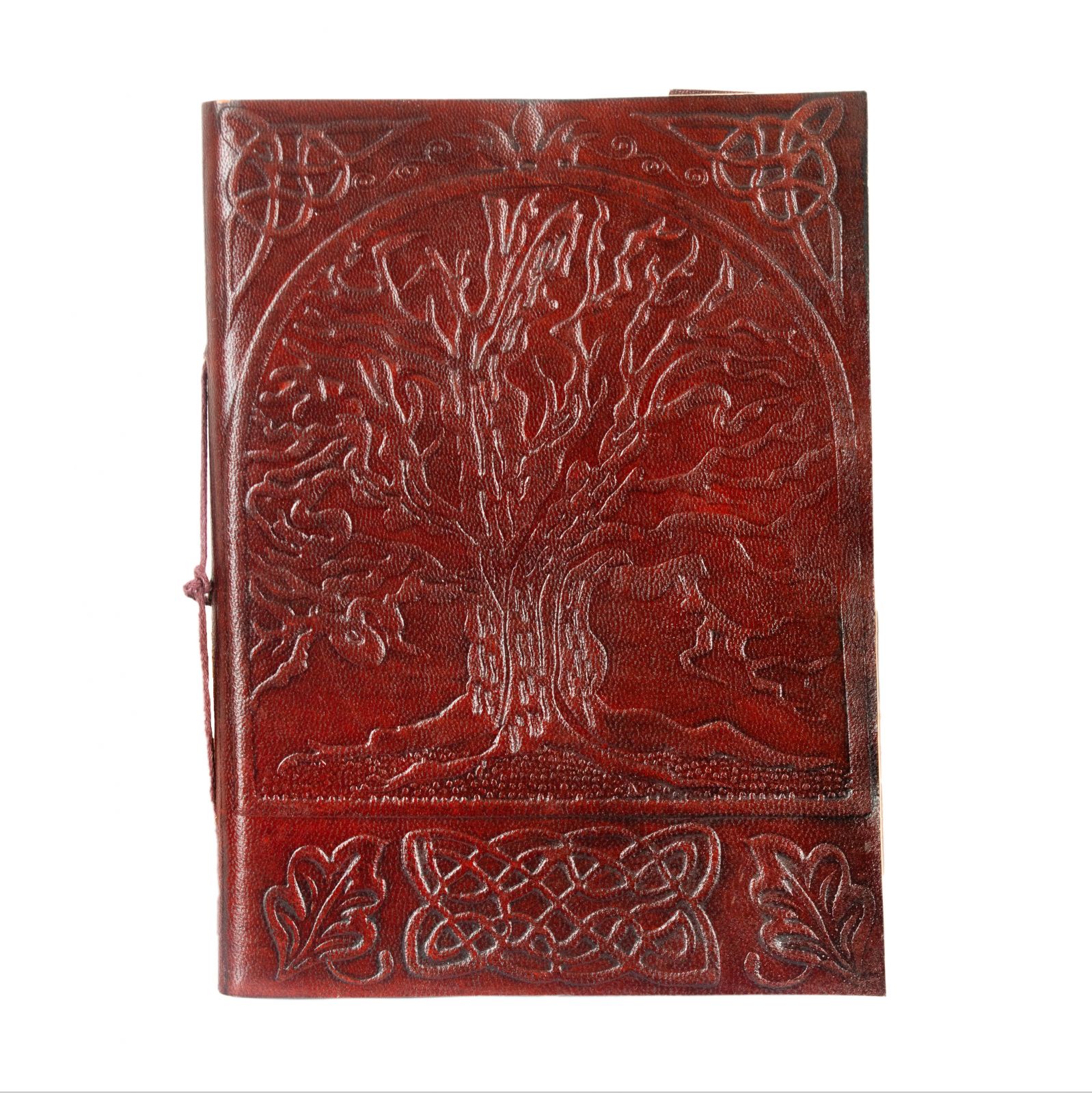 Kožený zápisník Strom života - úzký India