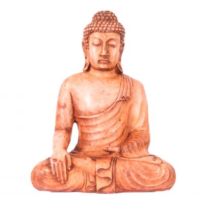 Malovaná soška z pryskyřice Buddha - hnědý | 23 cm, 30 cm