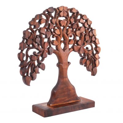 Vyřezáváná dřevěná dekorace / soška Strom | Výška 32 cm, Výška 42 cm