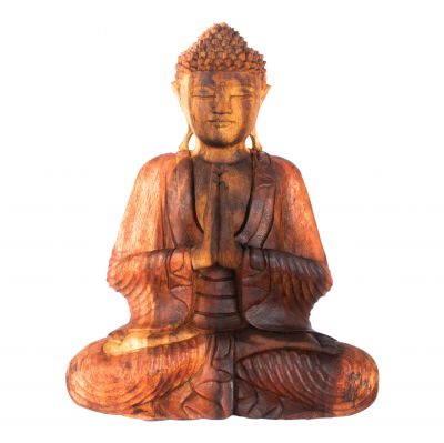 Vyřezávaná dřevěná soška Sedící Buddha 4 | 42 cm, 52 cm, 62 cm