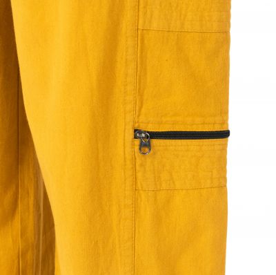 Žluté pánské bavlněné kalhoty Taral Mustard Yellow Nepal