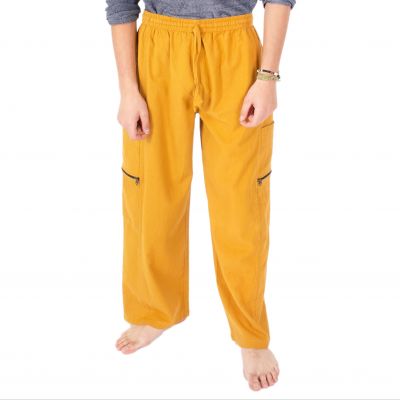 Žluté pánské bavlněné kalhoty Taral Mustard Yellow | S/M, L/XL, XXL