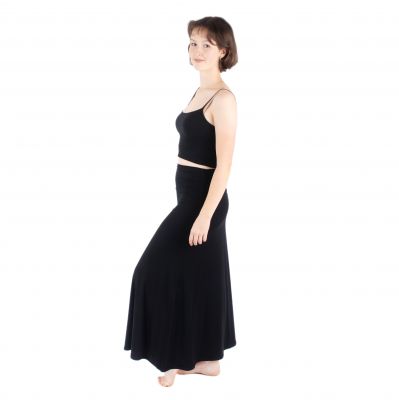 Dlouhá jednobarevná sukně Panjang Black Thailand