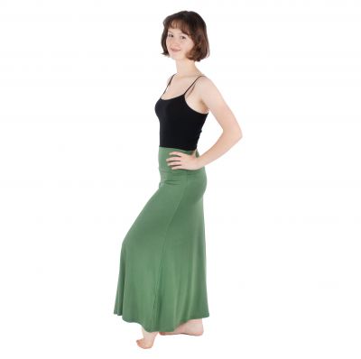 Dlouhá jednobarevná sukně Panjang Khaki Thailand