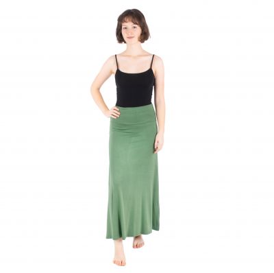 Dlouhá jednobarevná sukně Panjang Khaki | UNI (S/M), XXL