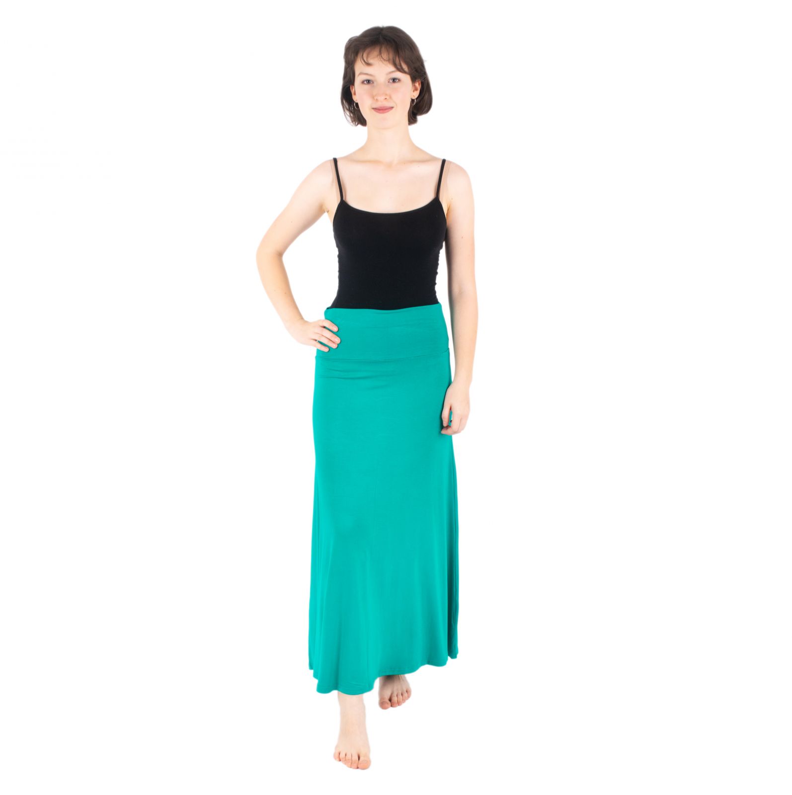 Dlouhá jednobarevná sukně Panjang Persian Green Thailand