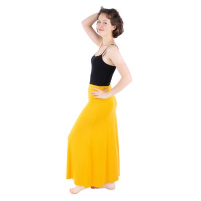 Dlouhá jednobarevná sukně Panjang Yellow Thailand