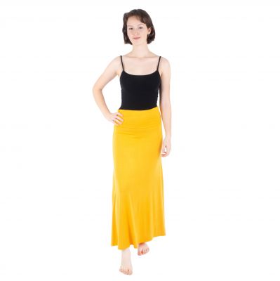 Dlouhá jednobarevná sukně Panjang Yellow | UNI (S/M), XXL