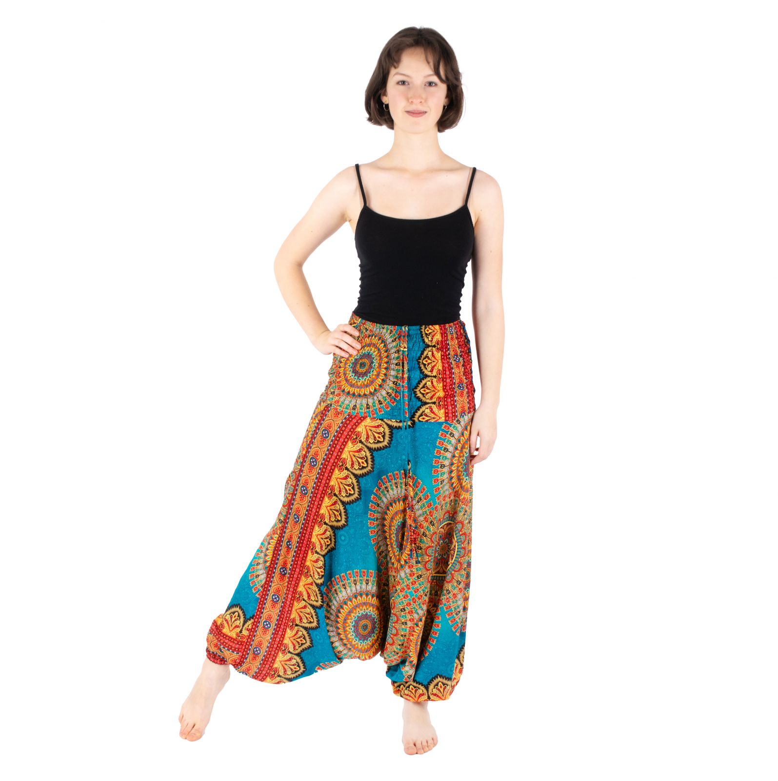 Harémové kalhoty s mandalami Tansanee Njeri Thailand