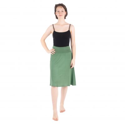 Khaki zelená midi sukně Panitera Khaki | UNI