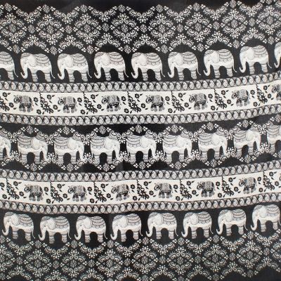 Sarong / pareo / plážový šátek Dramblys Black Thailand