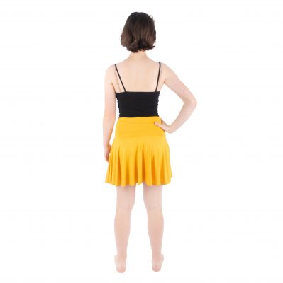 Žlutá kolová mini sukně Lutut Yellow Thailand