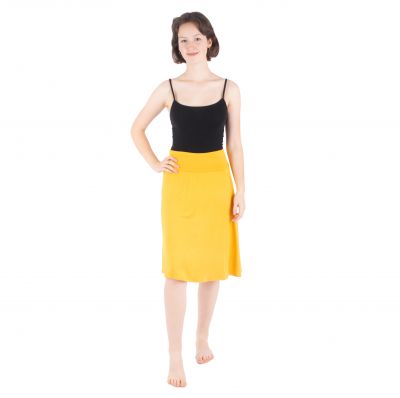 Žlutá midi sukně Panitera Yellow Thailand