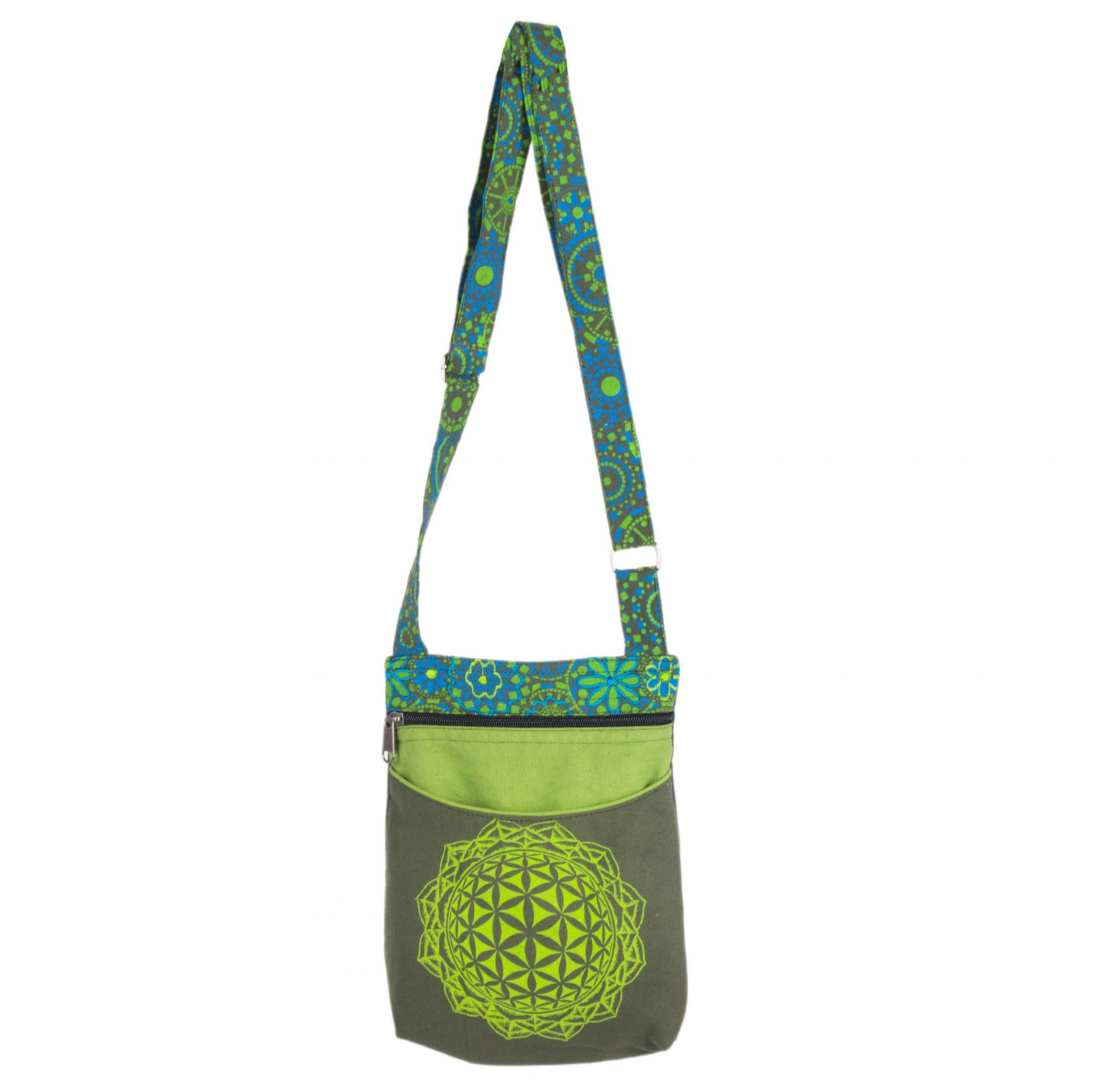 Bavlněná kabelka Daire Green Nepal