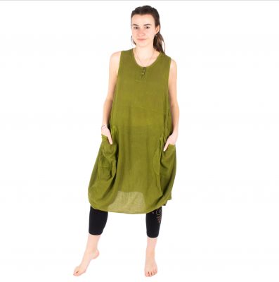 Khaki zelené šaty Kwanjai Khaki | UNI - POSLEDNÍ KUS