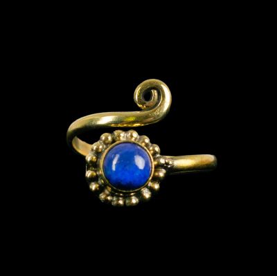 Mosazný prsten s kamínkem Cornelia Lapis Lazuli