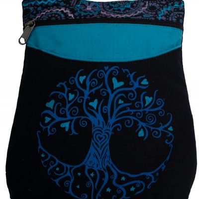 Bavlněná kabelka Daire Tree Blue Nepal
