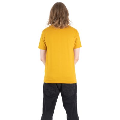 Bavlněné tričko s potiskem Guitar Tree - žluté Thailand