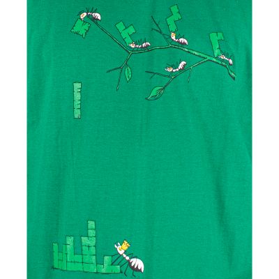 Bavlněné tričko s potiskem Stavba mraveniště - zelené Thailand