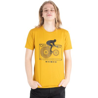 Bavlněné tričko s potiskem Tapebiker Thailand