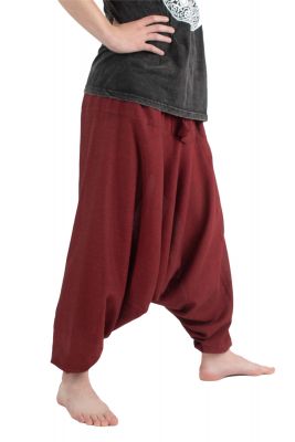 Červené turecké kalhoty harémky Badak Merun | UNISIZE