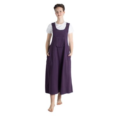 Fialové bavlněné šaty s laclem Jayleen Purple Nepal