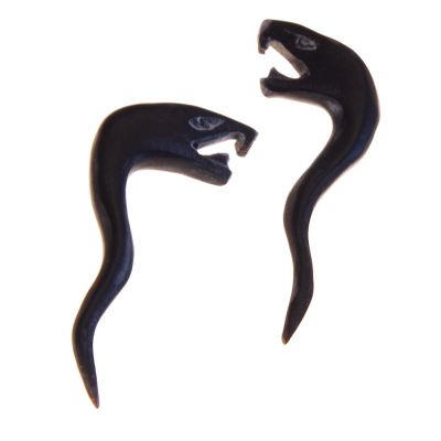 Roztahovací piercing do uší z rohoviny - Hadi | ⌀ 4 mm