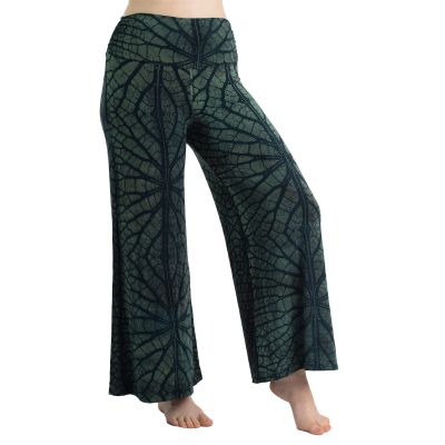 Široké kalhoty / Kalhotová sukně Yvette Leaf Dark Green | UNI