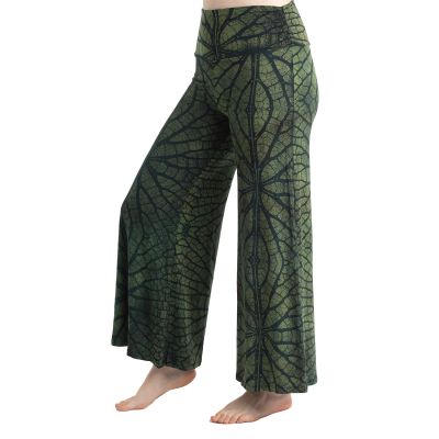 Široké kalhoty / Kalhotová sukně Yvette Leaf Green | UNI