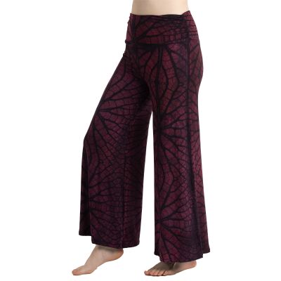 Široké kalhoty / Kalhotová sukně Yvette Leaf Purple | UNI