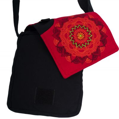 Taštička / kabelka na doklady s potiskem mandaly Parvati Red Nepal