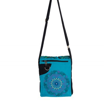 Taštička / kabelka na doklady s potiskem mandaly Parvati Blue