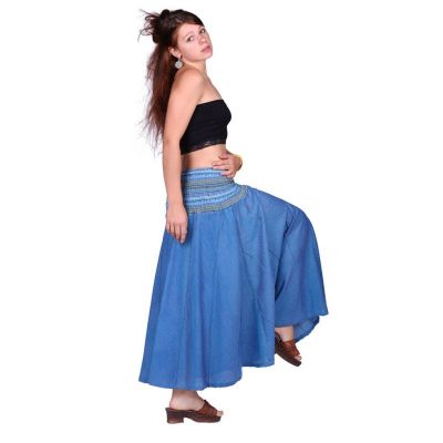 Dlouhá modrá etno sukně Rea Pirus Nepal