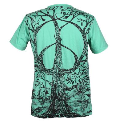 Tričko značky Mirror - Tree of Peace Turquoise