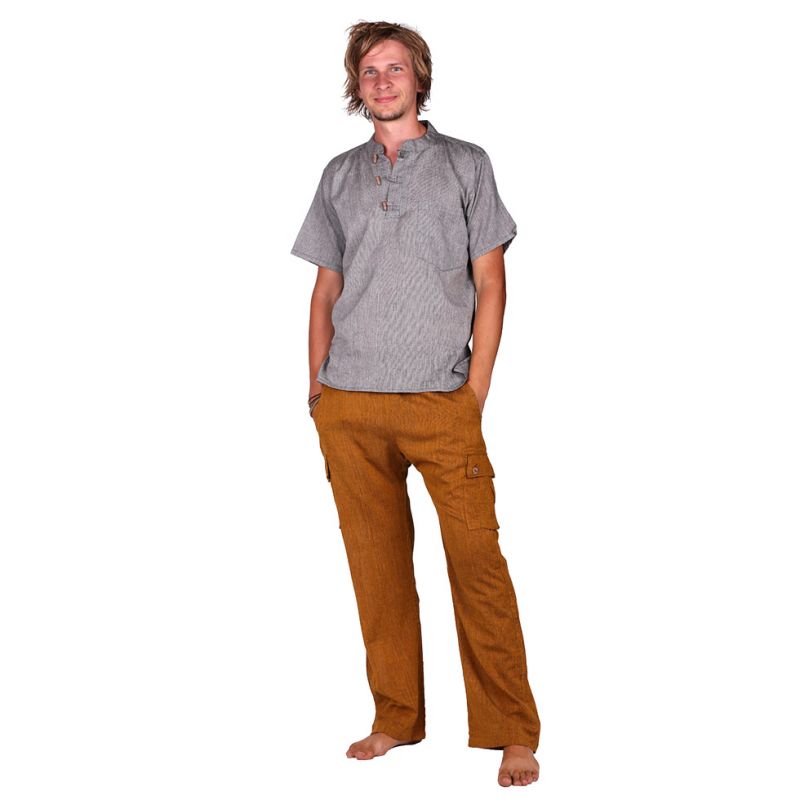 Kurta Pendek Fulmar - pánská košile s krátkým rukávem Nepal