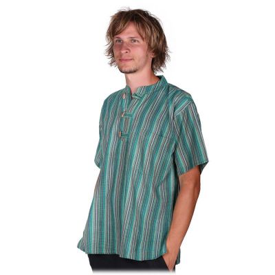 Kurta Pendek Harris - pánská košile s krátkým rukávem Nepal