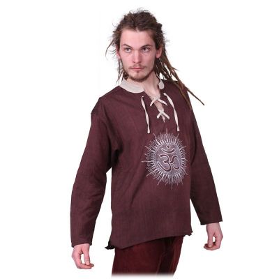 Kurta Matahari Hutan - pánská košile s dlouhým rukávem Nepal