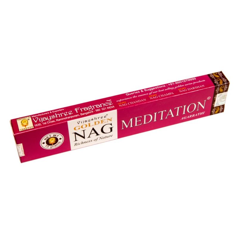 Vonné tyčinky Golden Nag Meditation India